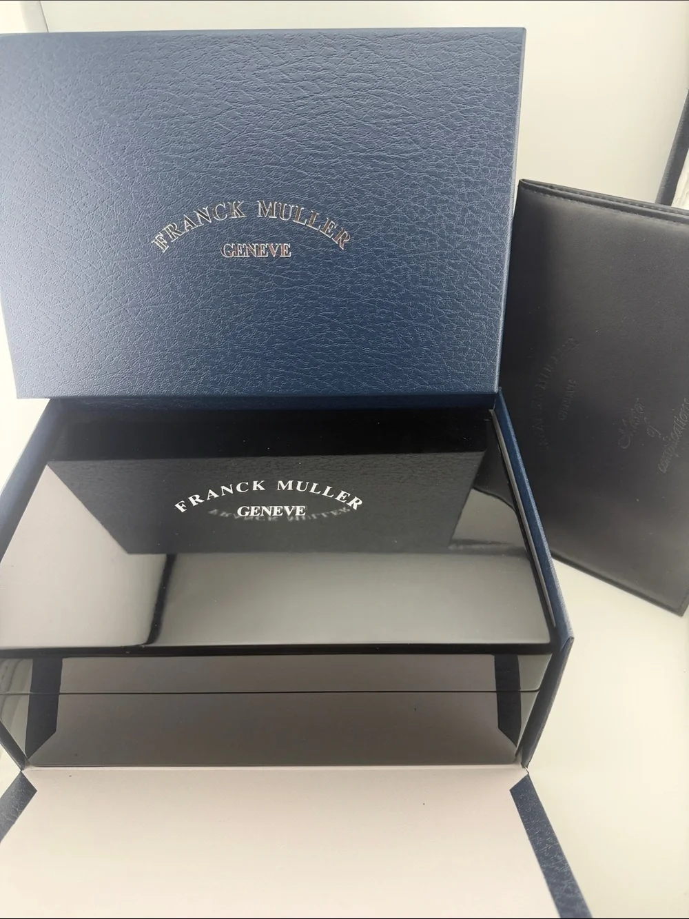 Frank Muller Black Watch Presentation Box - Navy Case